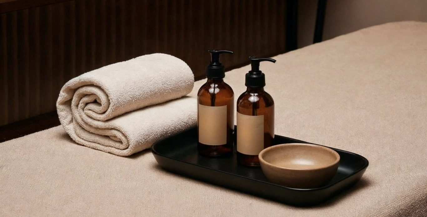 Couples massage service at Marbella luxury villa