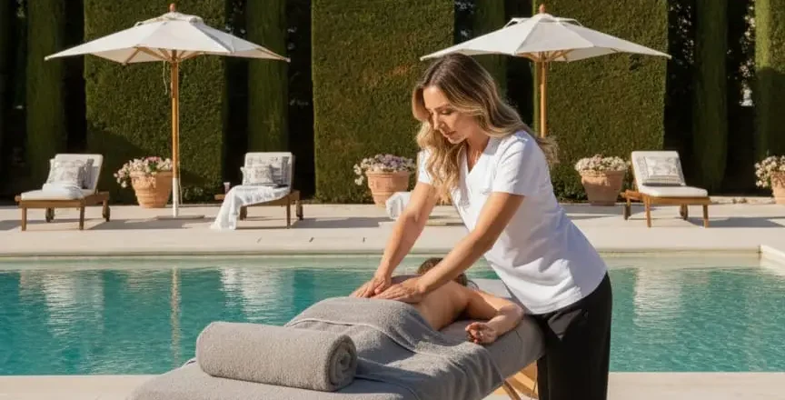 Luxury villa massage Marbella private in villa massage service